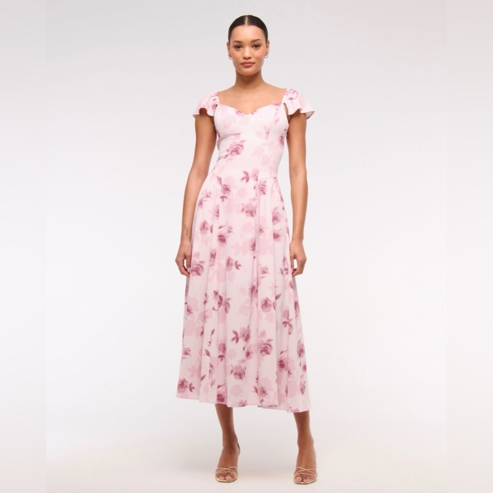 Abercrombie & Fitch Pink Floral Maxi Dress